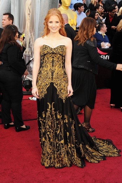 Jessica Chastain at the 2012 Oscars